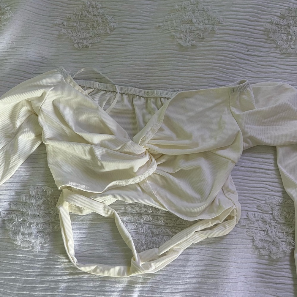 White crop top